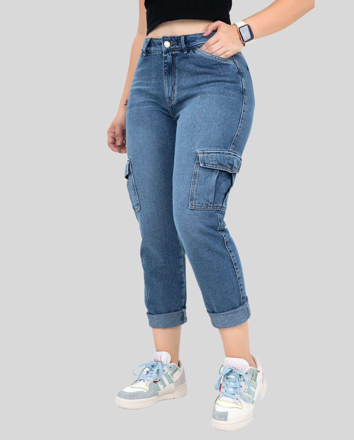 Ref: JC-0006 Pantalón Cargo Rígido