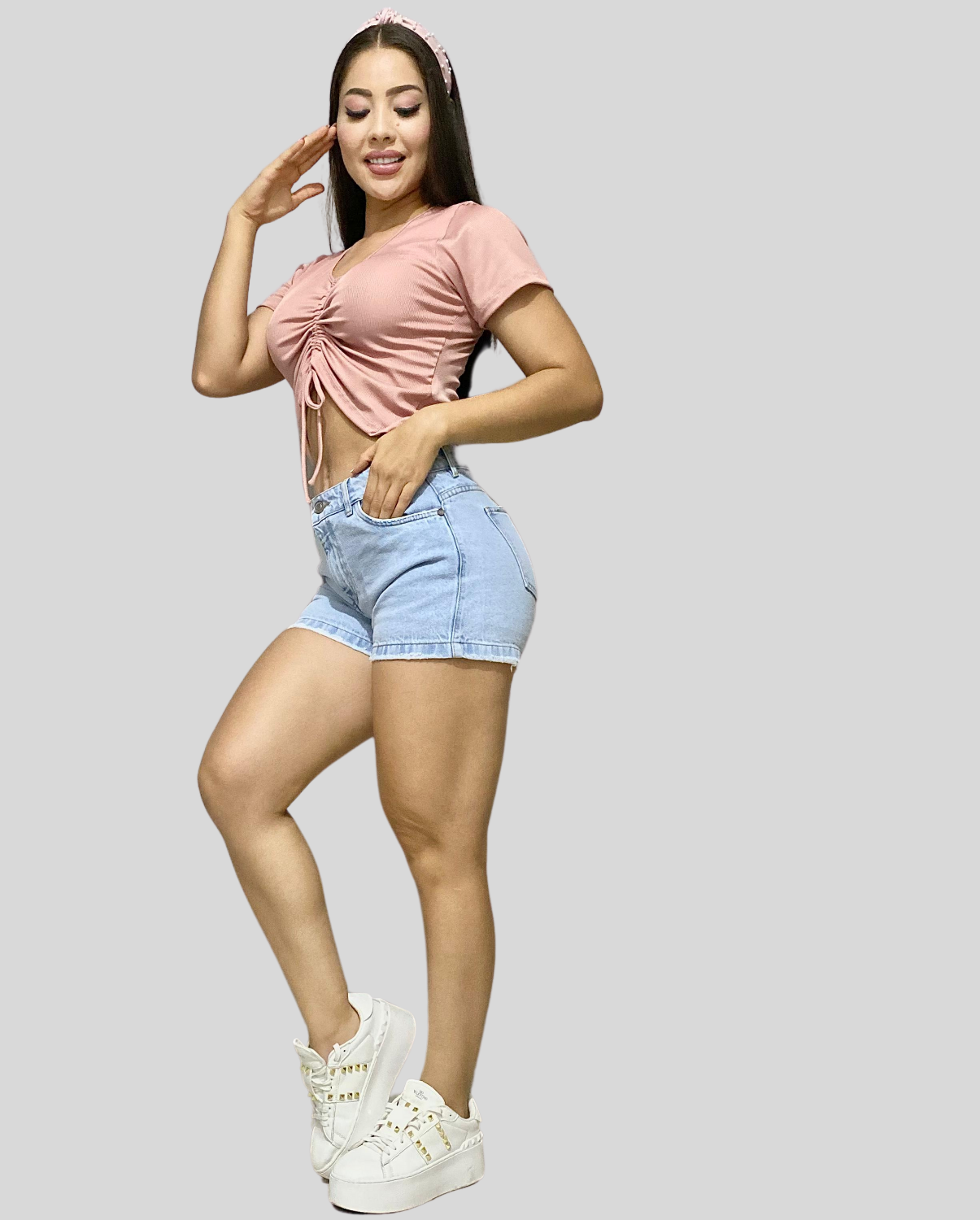 Ref: SD-3343 short rígido, color azul claro