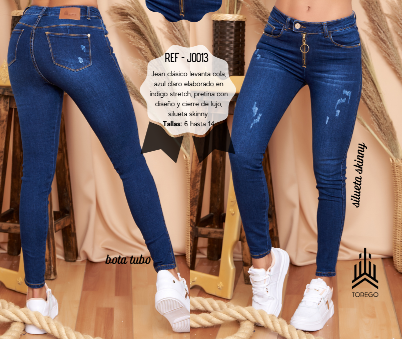 Ref: JG0013  JEANS TELA STRECH PUSH UP