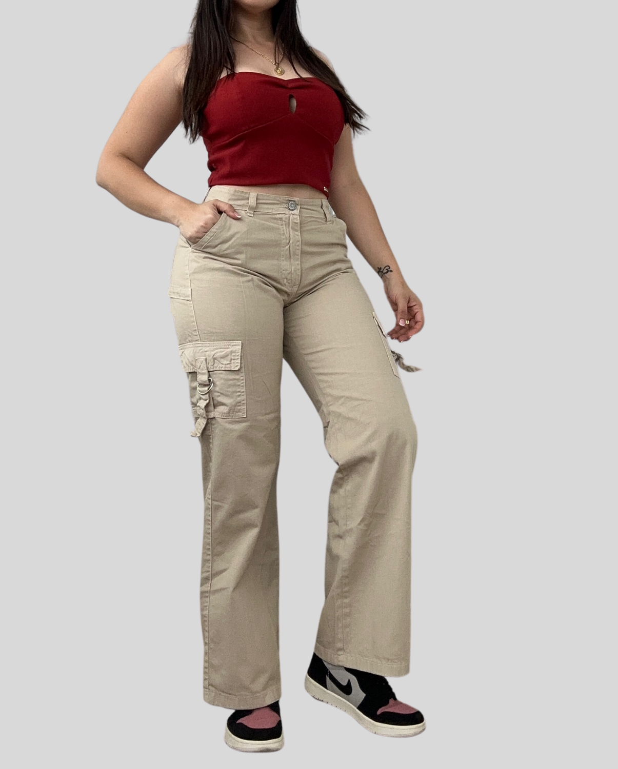 Ref: JC0013  Pantalón Cargo drill rígido
