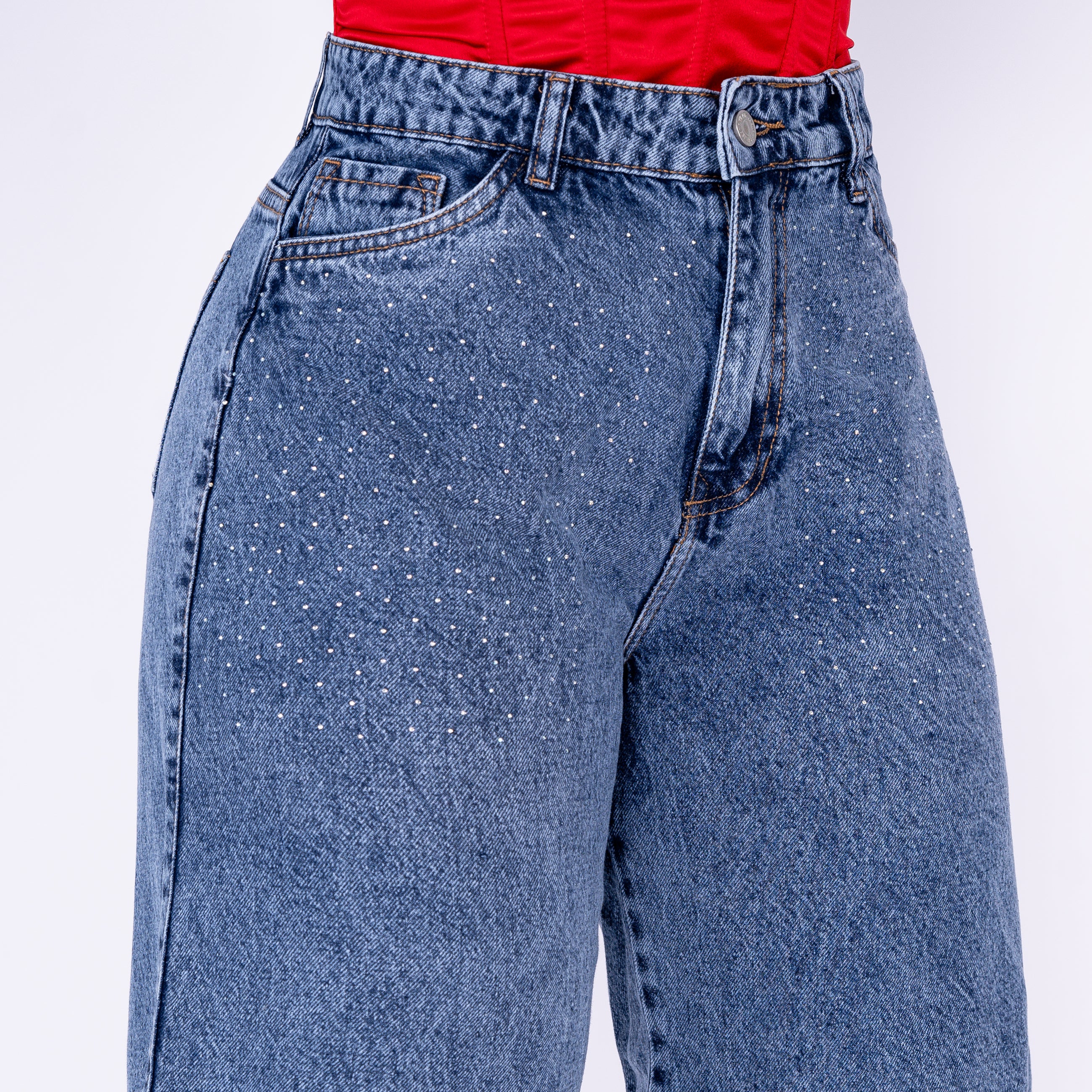 Ref: B-3351 BERMUDA RIGIDA  DE BRILLOS