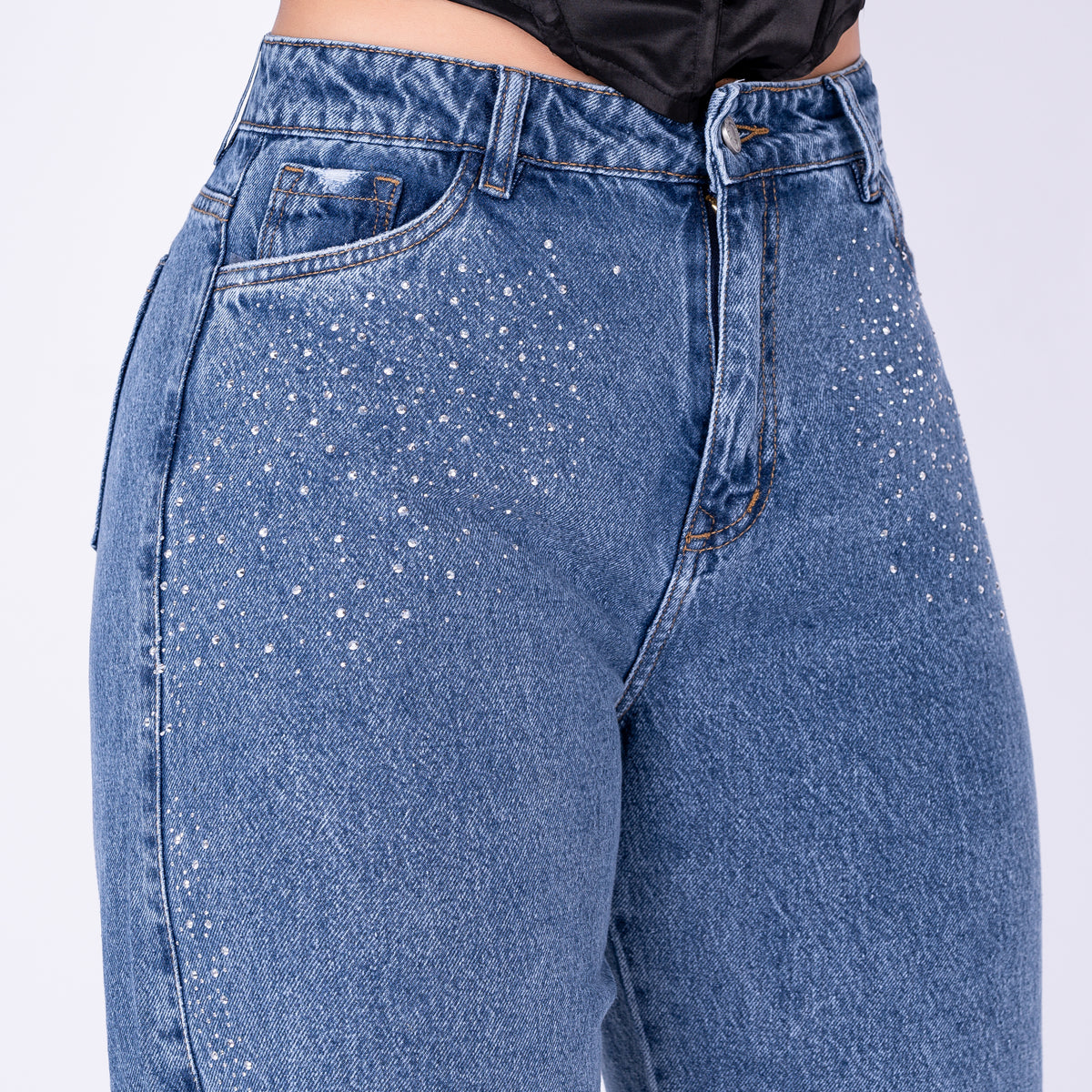 Ref: J-2275 PANTALON PALAZZO DE BRILLO