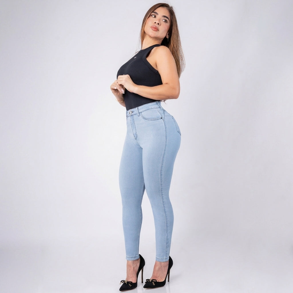 J2293-4 Pantalón skinny en stretch
