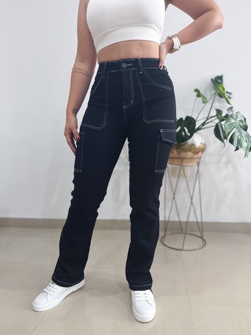 JC00026 CARGO STRETCH COLOR NEGRO