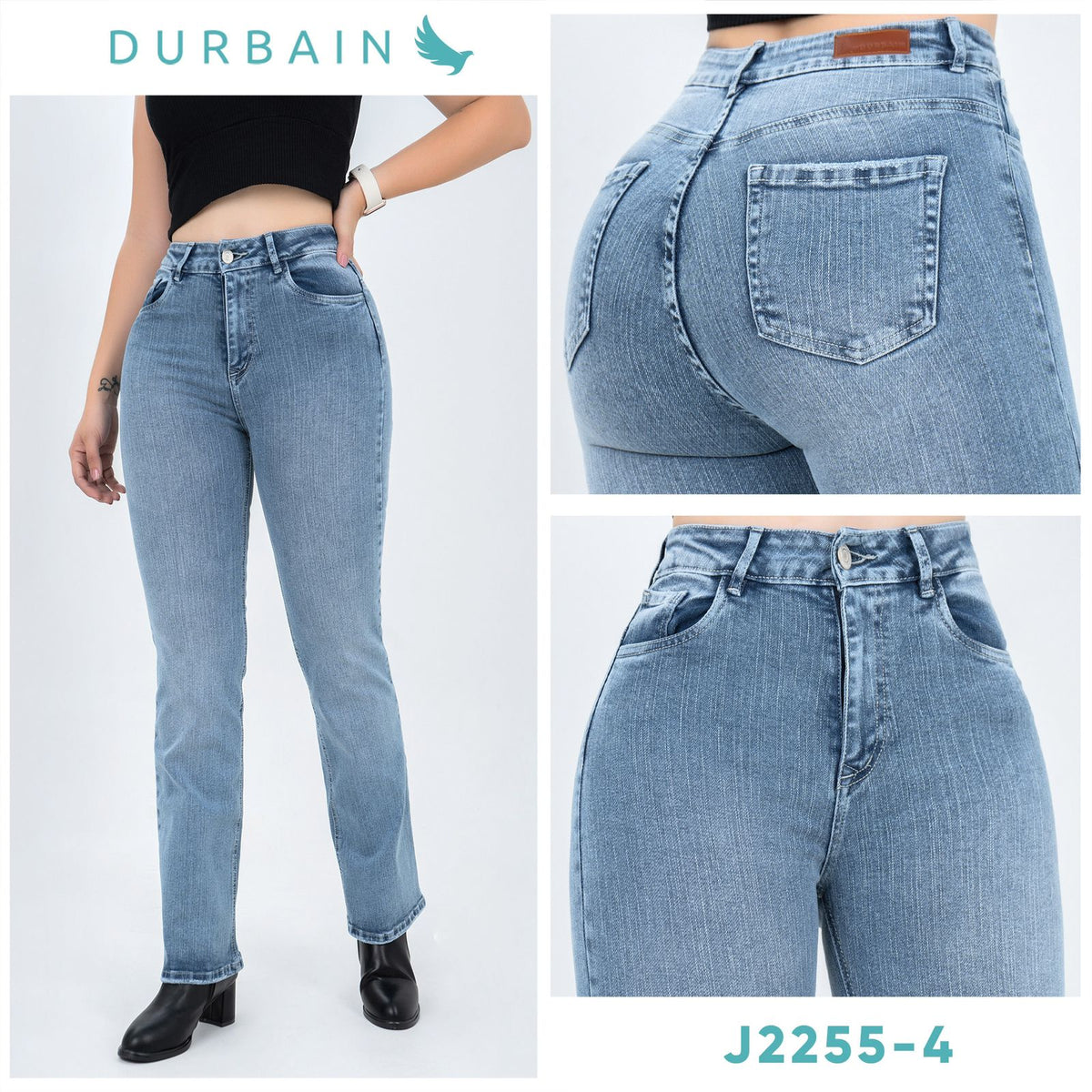 Ref: J2255-3  JEAN TELA STRECH PUSH UP