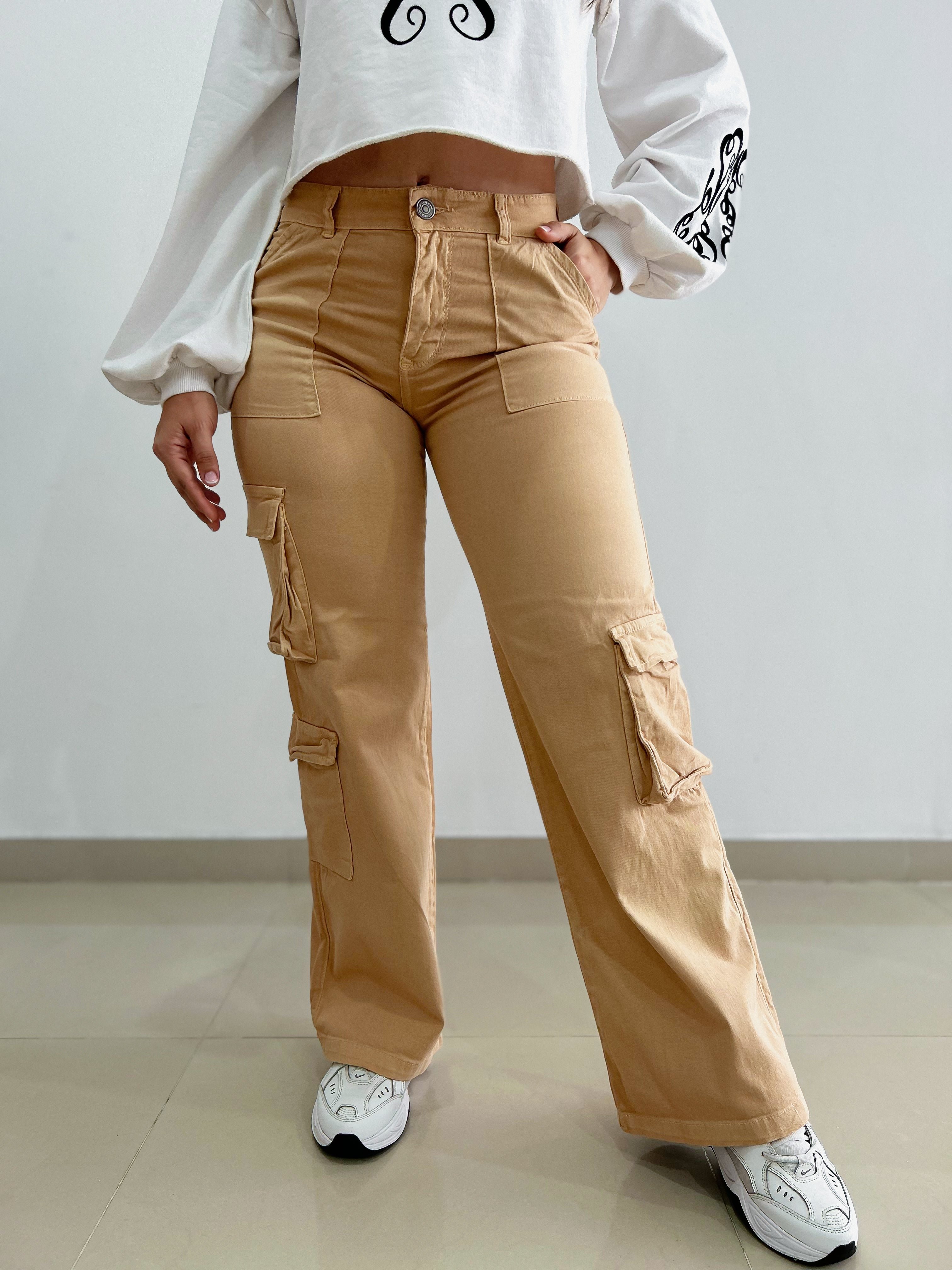 Ref: JC0017-1 Pantalón Cargo en stretch.