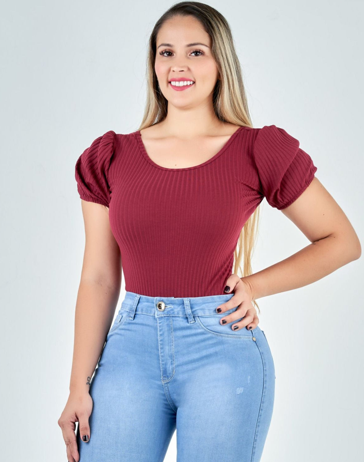 REF: Blu0065 BLUSA VINOTINTO