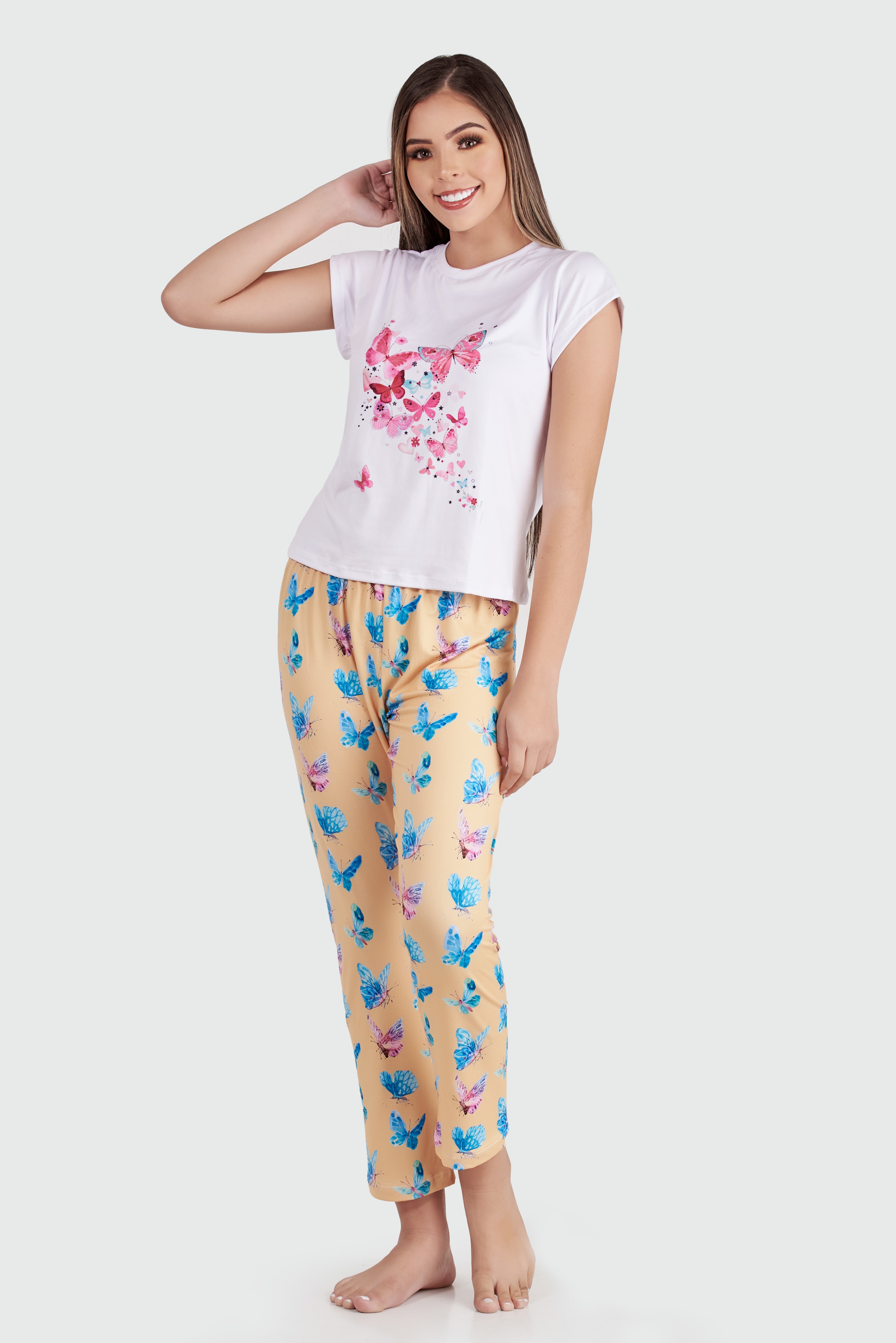 REF: P0211 camiseta manga corta y Pantalon  Elaborada en:  Brush Spandex